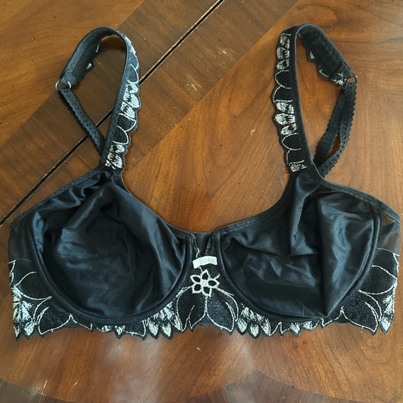 Aubade Black and White Lace Bra